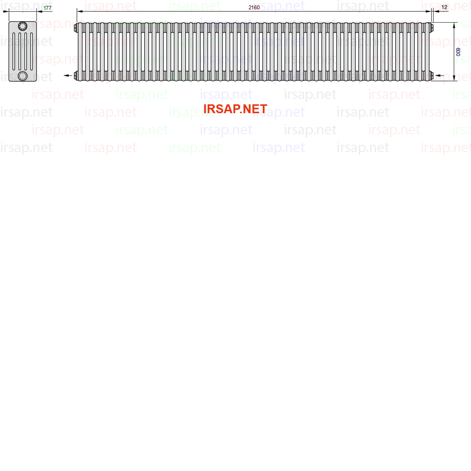 Радиатор IRSAP Tesi 50600/48 T08 CL 01